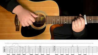 Fingerstyle: Naruto "May Rain" teaching video+demo video