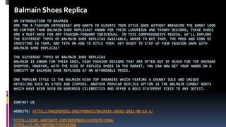 Balmain Shoes Replica