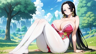 👠[White Silk x Animated Portrait] Hancock | One Piece