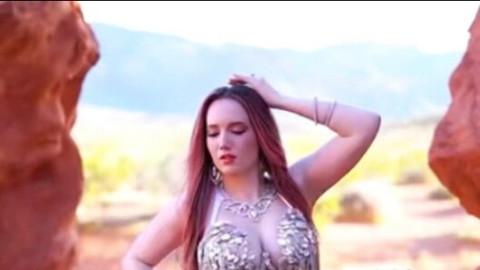 Enchanting, charming and mysterious exotic belly dance