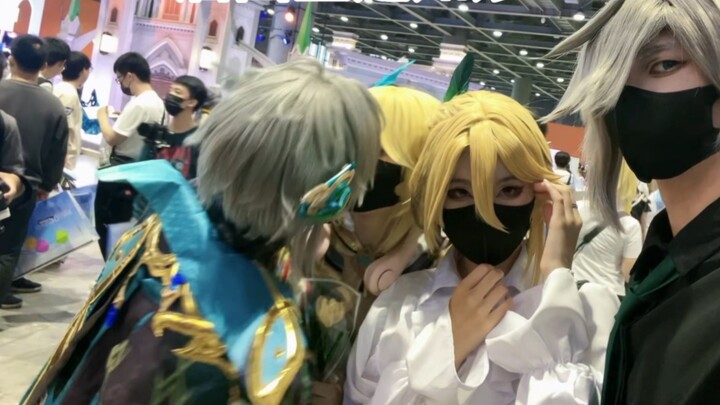 [Genshin Impact Zhimiao/Haiwei cos] Bộ sưu tập tem nụ hôn tại Triển lãm Miyou!