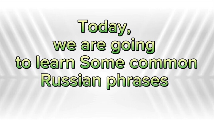 Learn common russian Phrase ! রাশিয়ান কমন ফ্রেইজ শিখুন। বাংলা অর্থ সহ।#russian