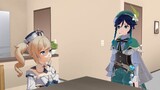 Tell Aether that he is pregnant | [MMD] Genshin Impact Animation