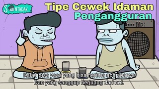 Tipe Cewek Idaman Pengangguran (Animasi Sentadak)