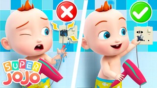 Bathroom Safety Song | Time to Take a Bath | Safety for Kids | Super JoJo Nursery Rhymes & Kid Songs