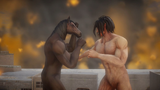 Jean's Horse Titan vs Eren's Attack Titan