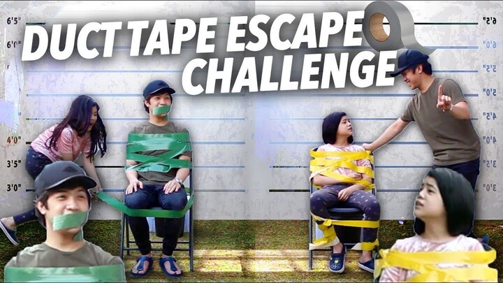 DUCT TAPE ESCAPE CHALLENGE (Pranked Brother) | Ranz and niana