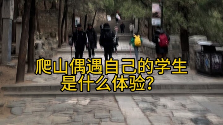 爬泰山偶遇自己的学生是什么体验？