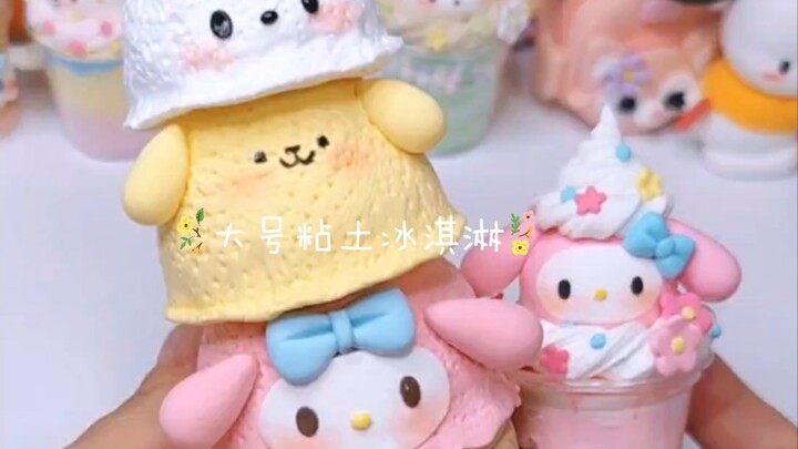 100 Ways to Be Kind to Yourself: Mold a Big, Non-Melting Ice Cream Cone Out of Polymer Clay! #SuperL