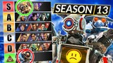 NEW LEGENDS Tier List for SEASON 13 - BEST and WORST Legends to MAIN - Apex Legends Guide