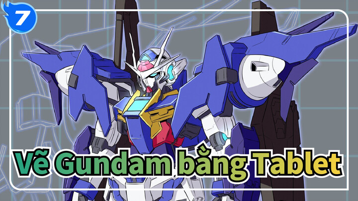 Vẽ Gundam bằng Tablet| Diện mạo mới cho GUNDAM 00 SKY_7