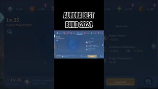 Aurora Best Build 2024 #shorts #mlbb