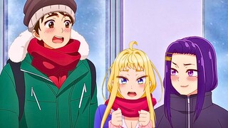 Fuyuki tiene celos de Sayuri y Tsubasa, le muestra 🍒 | Hokkaido Gals Are Super Adorable! episodio 4