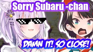 Subaru Almost Won Against Her Master, Okayu【Hololive English Sub】