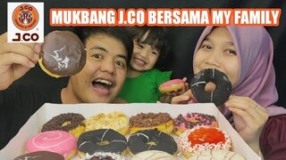 MUKBANG 1 LUSIN DONAT J.CO BERSAMA MY FAMILY - DONATNYA ADA YANG MIRIP DONAT ABANG-ABANG