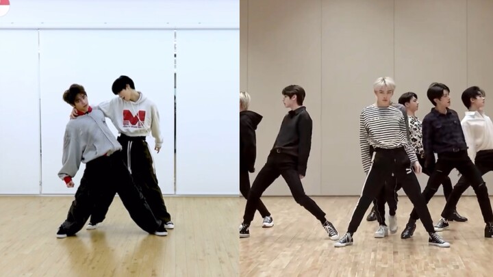 ห้องซ้อมเฟเวอร์เปรียบเทียบ [โจวอันซิน จางเจียฮ่าว] [Enhypen]