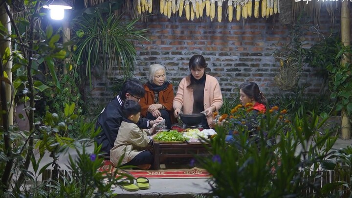 Lẩu Cá Rô Phi Siêu To Chua cay  Làm thêm mẹt Cánh Gà chiên sốt chanh