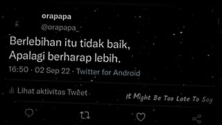 "keluarkan kata² sad kalian"