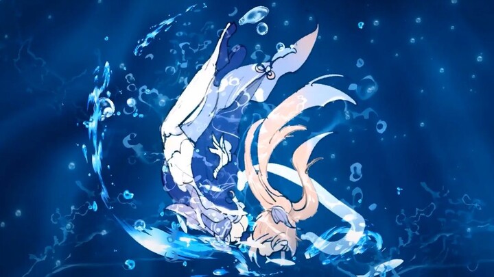 [Genshin Impact/Film Pendek] Saya membuat animasi Kairen Yu di Laut Hati!