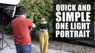 LIGHTING and POST-PROCESSING Tutorial: BASIC One Light Outdoor PORTRAIT Using High Speed Sync (HSS)