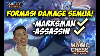 6 ELF: KOMBO ISINYA DAMAGE SEMUA!! MM + ASSASSIN KAWIN BRE! ft. Eudora ⭐⭐⭐| Magic Chess Indonesia