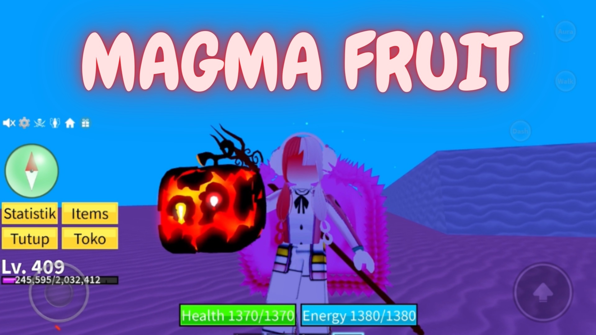 REWORK: Magma Fruit Showcase in Blox Fruits (ROBLOX) 