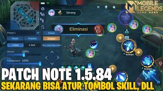 LUNOX BUFF, X-BORG BUFF, ESMERALDA BUFF, BISA CUSTOM TOMBOL SKILL - PATCH NOTE 1.5.84 MLBB