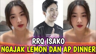 RRQ ISAKO NGAJAK RRQ LEMON DAN PAK AP DINNER😍⁉️