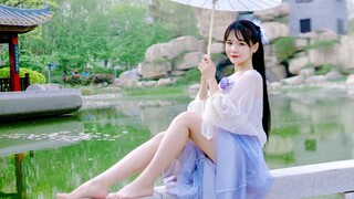 仙女姐姐在心里！清爽伞舞~有梦好甜~雨水