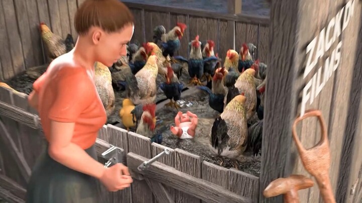 He raised the child in a chicken coop.