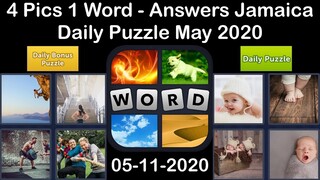 4 Pics 1 Word - Jamaica - 11 May 2020 - Daily Puzzle + Daily Bonus Puzzle - Answer - Walkthrough