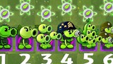 PvZ 2 挑战 - 所有豌豆射手和每个植物级别1对抗仓鼠球巨人僵尸