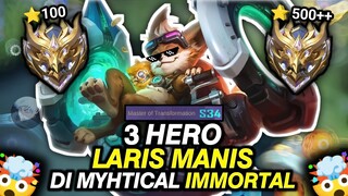 INILAH 3 HERO DENGAN WINRATE PALING TINGGI DI MYTHIC IMMORTAL‼️