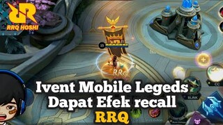 CARA GANTI RECALL CLASIK JADI RECALL RRQ DI MOBILE LEGEDS
