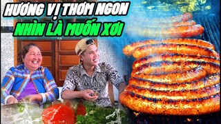 Ẩm Thực Mẹ Làm | Món Dồi Hấp (Nướng) Ăn Cùng Gia Đình Cực Ngon | Đồng Tâm Vlog