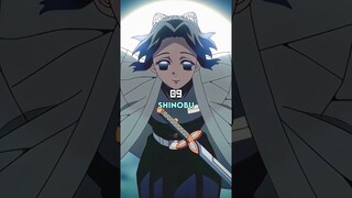 The Nine Hashira ranked by ChatGPT #kimetsunoyaiba #shorts #hashira