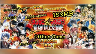 Download Sunday Vs Magazine Shuuketsu Game In Mobile + Unlock All Character + SaveData / Tagalog