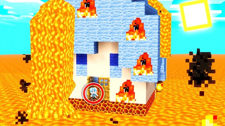 The whole world is molten lava and fire! How many seconds can you survive?