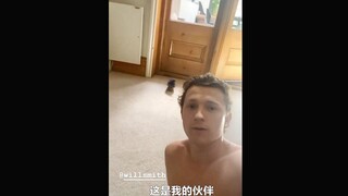 荷兰弟家里跑进来一只鸽子，然后他小心翼翼地把它送到了门口