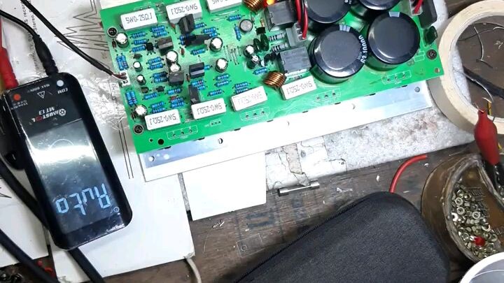 stereo power amplifier testing