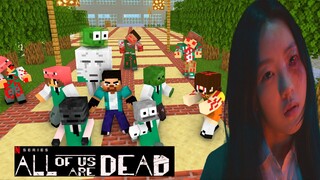 All Of Us Are Dead: Zombie Apocalypse on Monster School,Zombie Attack Part 1 - Minecraft Animation