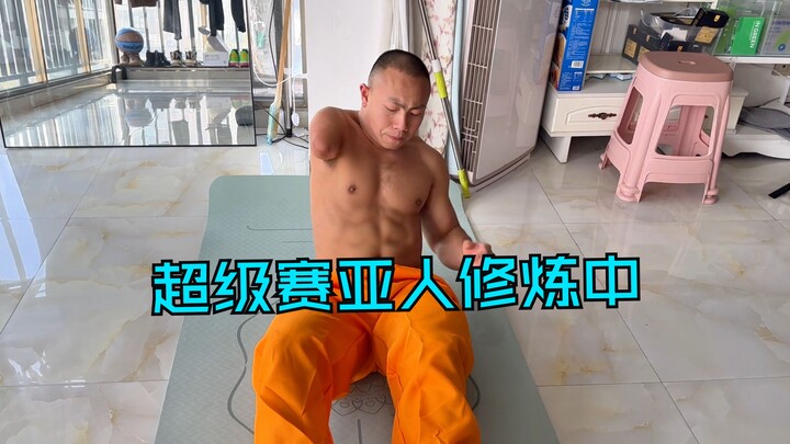 I'll cosplay too #Kakarot#Goku jumps to warm up #build muscle and start training, and when the sprin