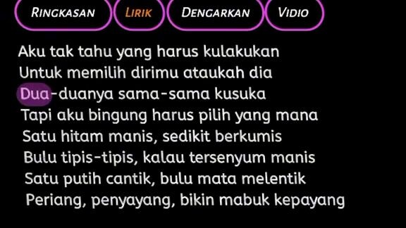 aku tak tahu yang harus kulakukan