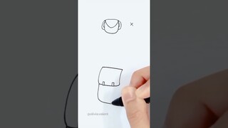 TIPS GAMBAR TAS SEKOLAH BIAR 3D!! | Tiktok Olivia Valent #Shorts #OliviaValent