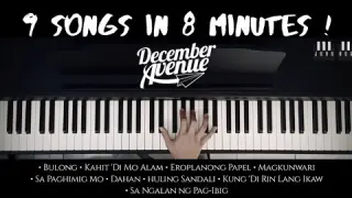 December Avenue Piano Medley | 9 Songs in 8 Minutes | Piano Cover with Violins (with Lyrics)