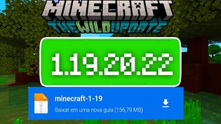 SAIU ATUALIZAÇÃO DO MINECRAFT PE 1.19.20.22 WILD UPDATE -  Minecraft Bedrock Mcpe
