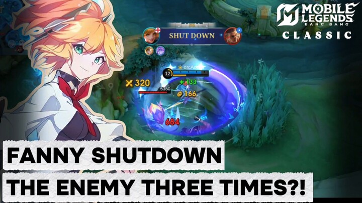 Siapa bilang harus JUNGLE?! 😏Fanny GOLDLANE SHUTDOWN musuh 3 KALI! 🔥🤫