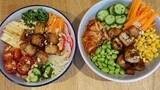 Perfect DIY POKE BOWL Asian Style|Vegetarian|ฮิตมาก อาหารเพื่อสุขภาพโปเก้โบลว์  สไตล์ไทย-ญี่ปุ่น