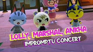 Lolly, Marshal, and Ankha SINGING | Animal Crossing: New Horizons