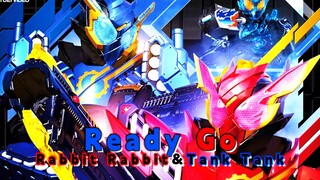 [个人汉化]假面骑士Build兔兔坦坦形态战斗曲《Ready Go!!》深红极速跳跃者&钢铁般蓝色战士